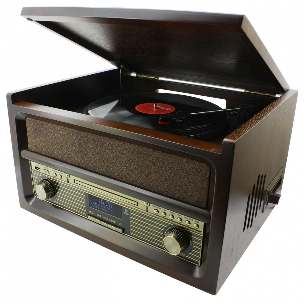 Soundmaster NR515 radio s gramofonem / USB/ FM/ DAB+ / retro design