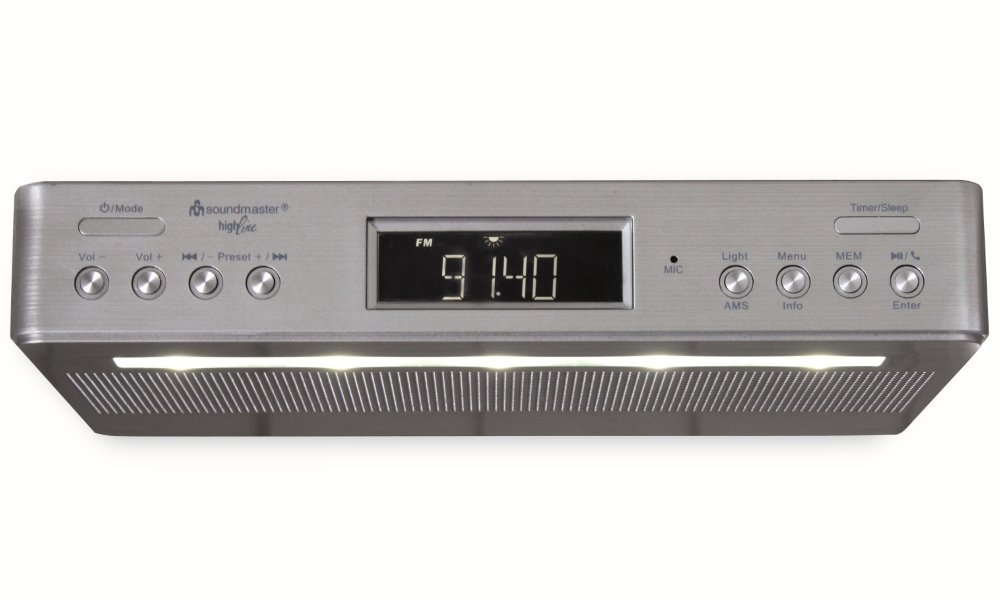 Soundmaster UR2045SI kuchyňské rádio s DAB+ / RDS / BT/ Duální alarm/ časovač / stříbrný