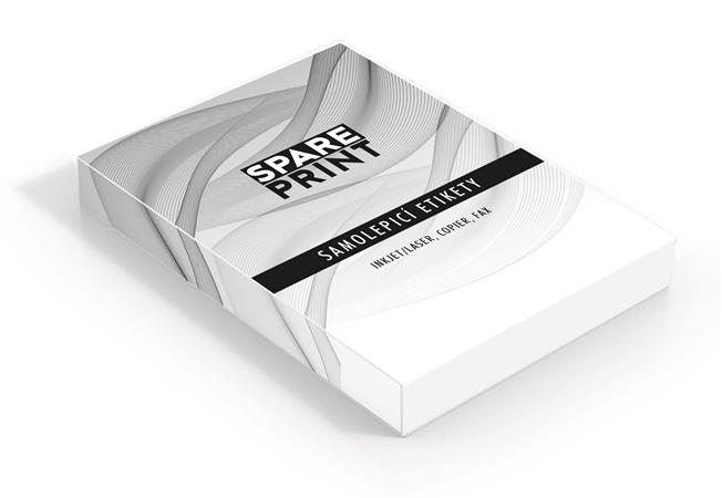 SPARE PRINT PREMIUM Samolepící etiketa bílá, 100 listů A4 (1 etiketa 70 x 36mm) 57003