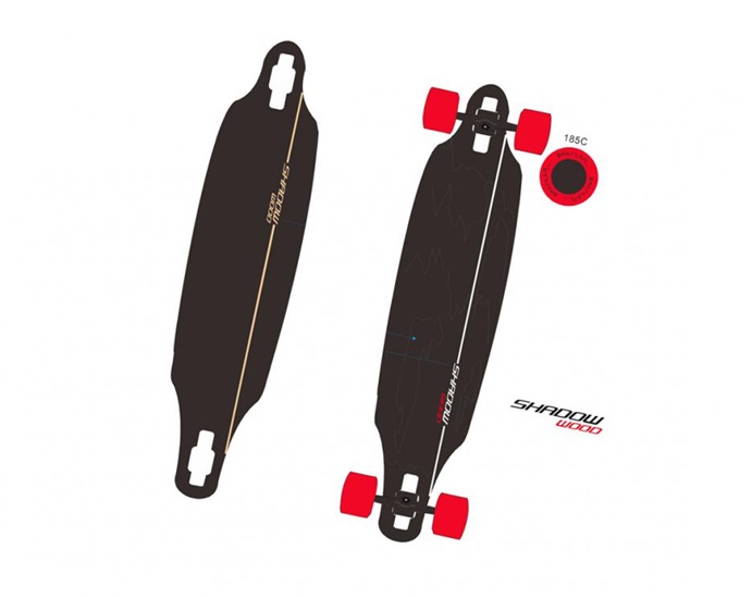 Spartan 2338 Longboard SHADOW WOOD 42 SP 9001741023380