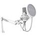 SPC Gear mikrofon SM950 Onyx White Streaming microphone / USB / polohovatelné rameno / pop filtr / bílý SPG106