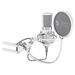 SPC Gear mikrofon SM950 Onyx White Streaming microphone / USB / polohovatelné rameno / pop filtr / bílý SPG106