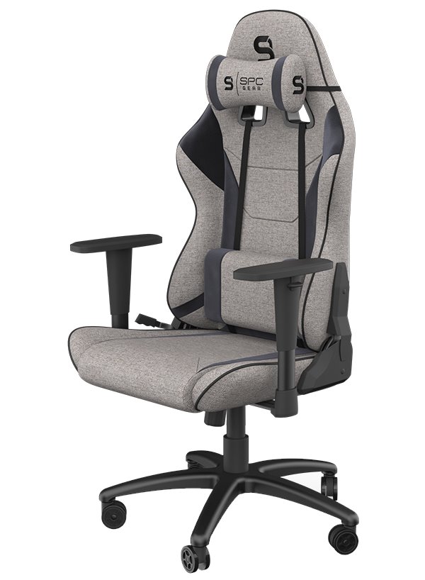 SPC Gear SR300F V2 GY herní židle textilní šedá SPG171