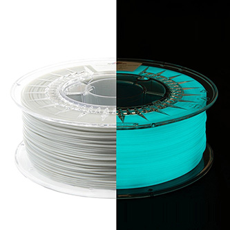 Spectrum 3D filament, PLA glow in the dark, 1,75mm, 500g, 80531, blue