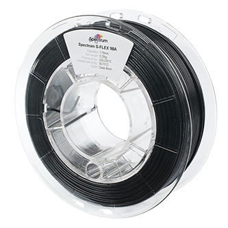 Spectrum 3D filament, S-Flex 90A, 1,75mm, 250g, 80523, deep black