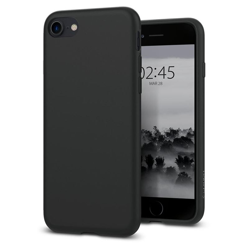 Spigen kryt Liquid Crystal pre iPhone 8 - Matte Black 054CS22204