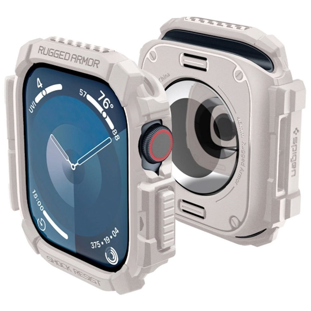 Spigen kryt Rugged Armor pre Apple Watch 10 46mm - Dune Beige ACS08600