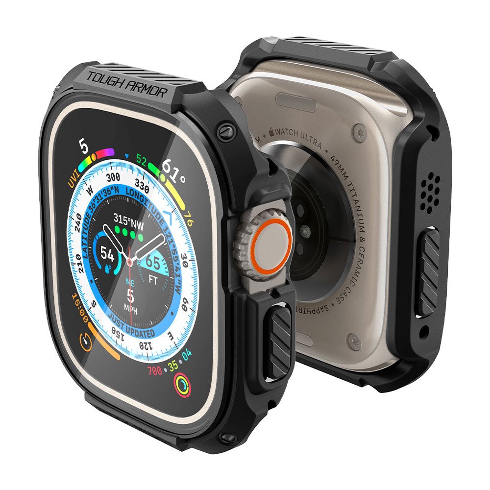 Spigen kryt Tough Armor pre Apple Watch Ultra - Black ACS05457