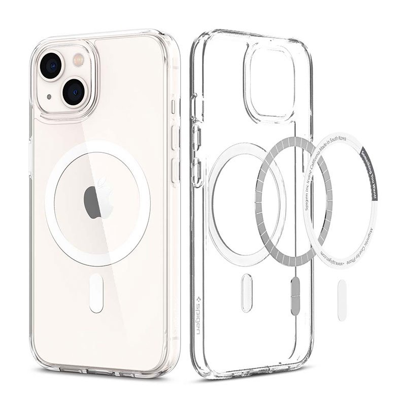 Spigen kryt Ultra Hybrid Magsafe pre iPhone 13 - White ACS03528