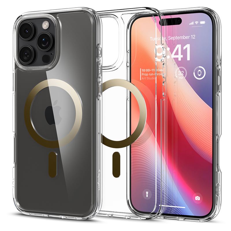 Spigen kryt Ultra Hybrid Magsafe pre iPhone 16 Pro Max - Gold ACS08001