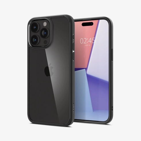 Spigen kryt Ultra Hybrid pre iPhone 15 Pro Max - Matte Black ACS06570