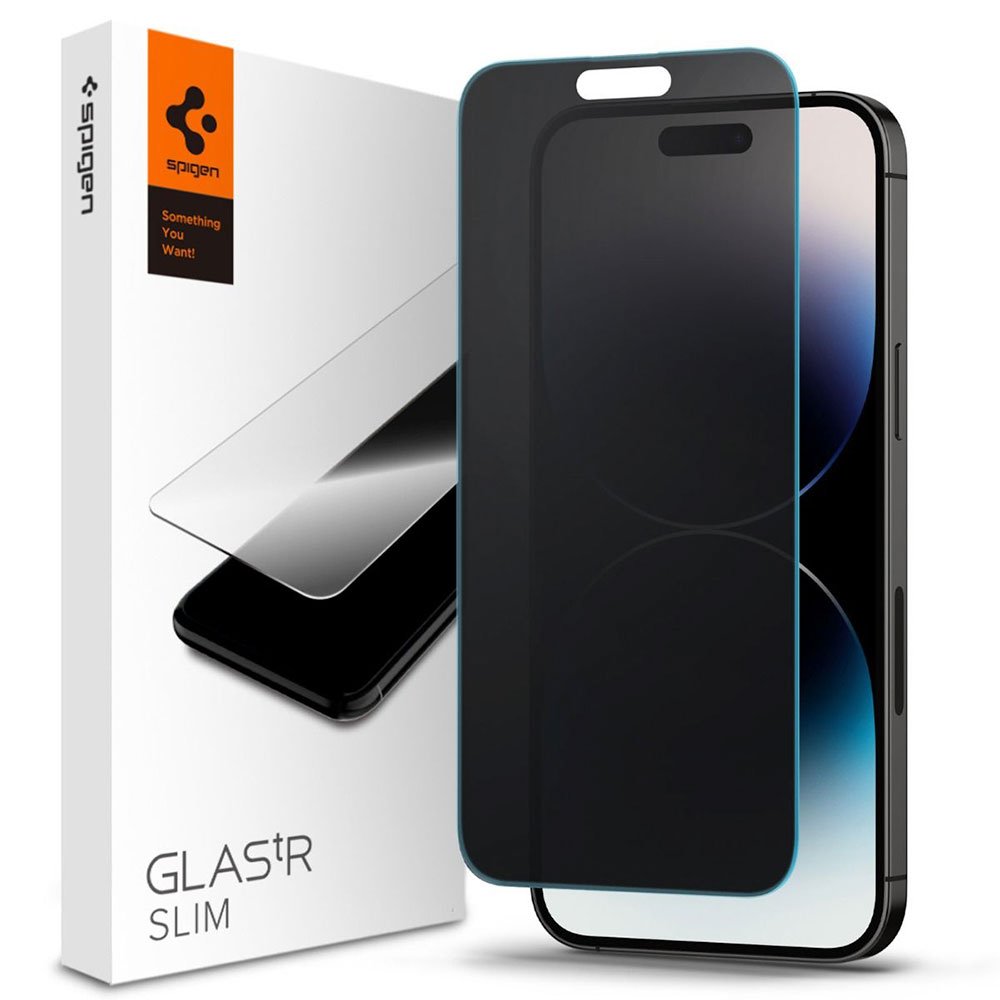 Spigen ochranné sklo GLAS.tR Slim HD Anti Glare/Privacy pre iPhone 14 Pro Max AGL05211