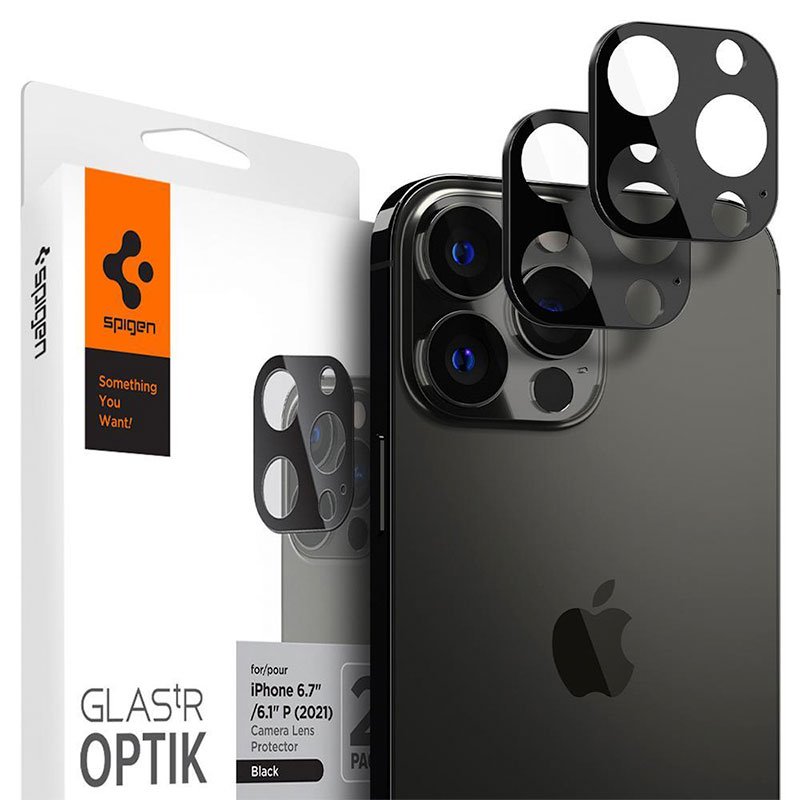 Spigen Optik Lens Protector pre iPhone 13 Pro/13 Pro Max - Black AGL03381
