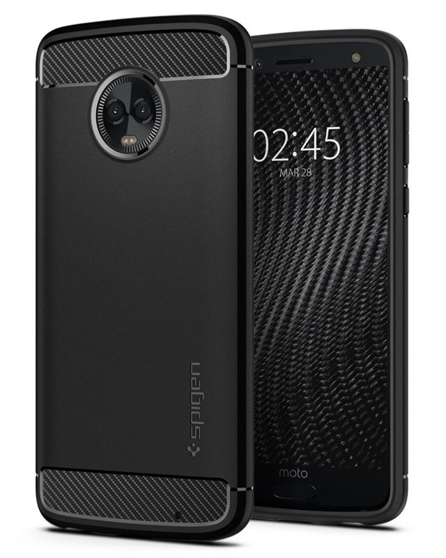 Spigen - Puzdro Rugged Armor pre Moto G6 Plus, čierna M18CS23352