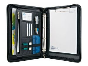 Spisovka WEDO kombinace kůže/tkanina zip 585001