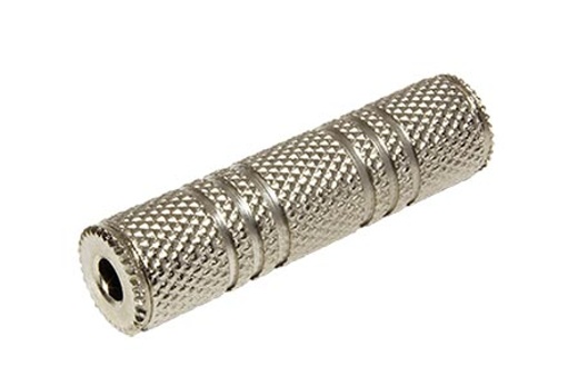 Spojka goobay Spojka jack 3.5F - jack 3.5F stříbrná