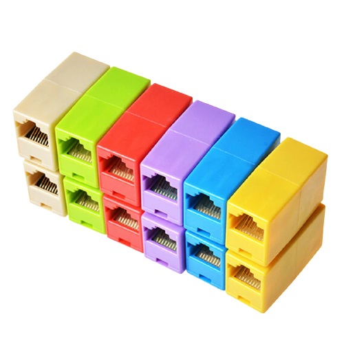 Spojka RJ45 (UTP), cat5, fialová