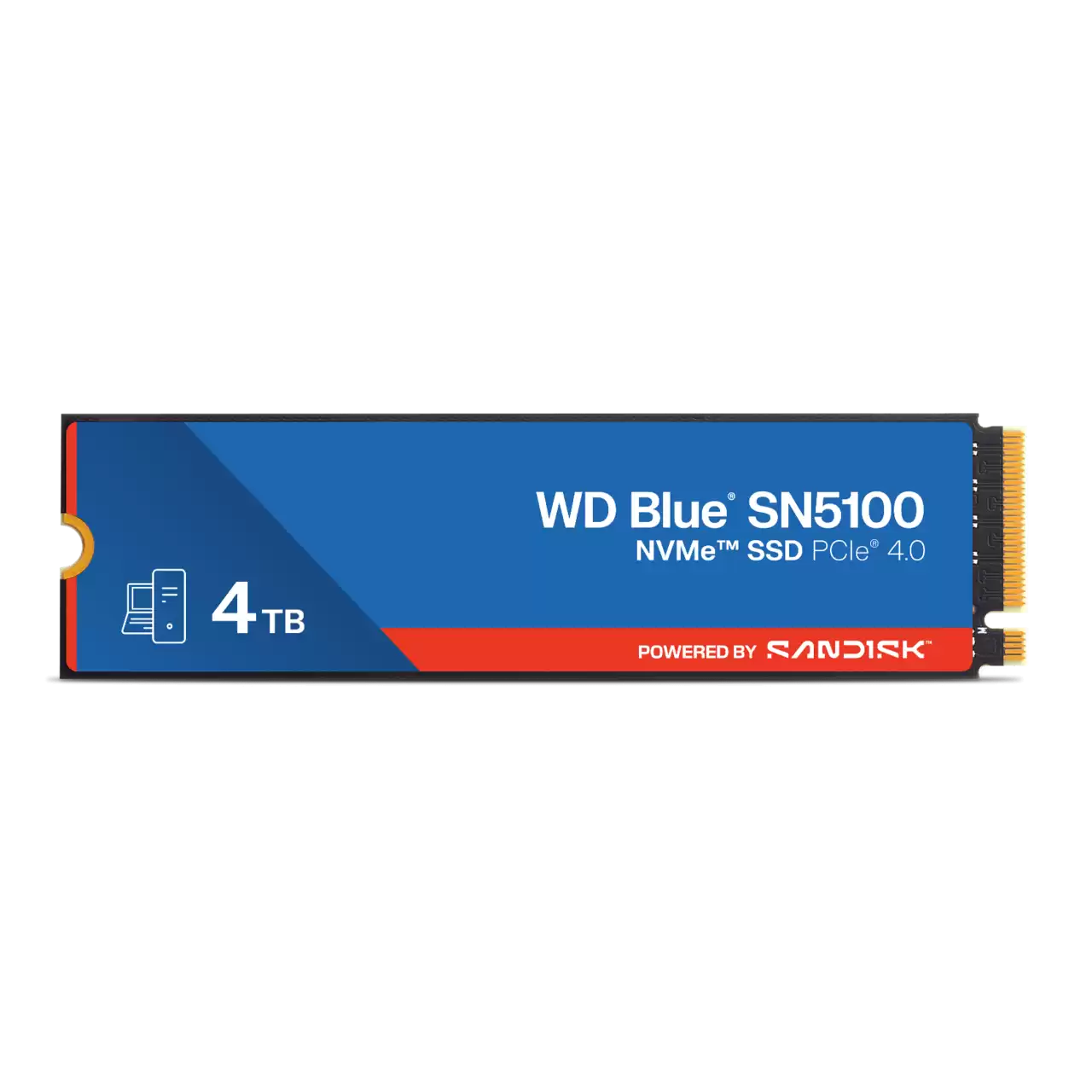 SSD 4TB WD Blue SN5100 NVMe M.2 PCIe Gen4 2280 WDS400T5B0E