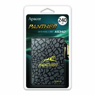 SSD Apacer 2.5", SATA III, 240GB, GB, AS340, AP240GAS340G-1 čierny, 490 MB/s,550 MB/s, Panther