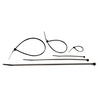 Sťahovacia páska, 250x3,6mm, čierny, 0.25m, 100ks v balení