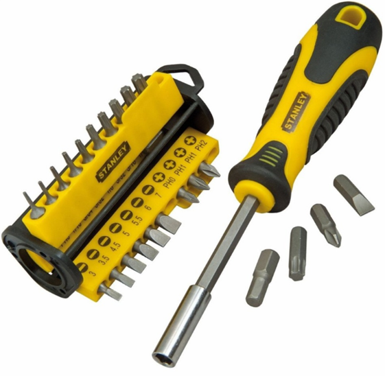 STANLEY g34multibit Šroubovák + 33 bitů 3253560708856
