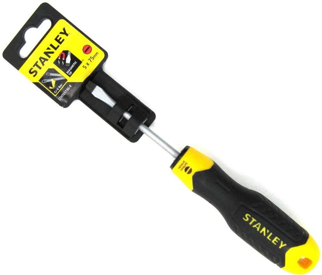 STANLEY šroubovák Grip plochý 5x75mm 4715898201502