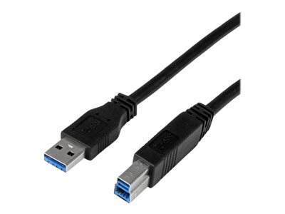 STARTECH 1m 3 ft Certified USB 3.0 A to B Cable, STARTECH 1m 3 ft Certified USB 3.0 A to B Cable - USB3CAB1M