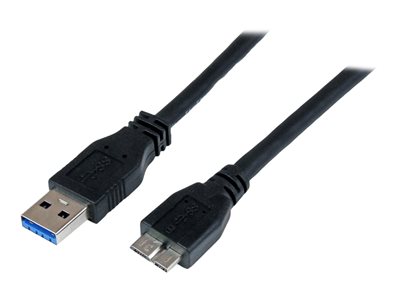 STARTECH 1m 3 ft Certified USB 3.0 Micro B cable, STARTECH 1m 3 ft Certified USB 3.0 Micro B cable USB3CAUB1M