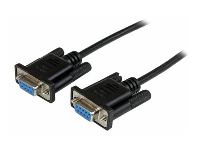 STARTECH 1m Black DB9 RS232 Null Modem Cable F/F, STARTECH 1m Black DB9 RS232 Null Modem Cable F/F SCNM9FF1MBK