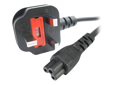STARTECH 1m C5 UK Laptop Power Cord - BS-1363, STARTECH 1m C5 UK Laptop Power Cord - BS-1363 - PXTN PXTNB3SUK1M