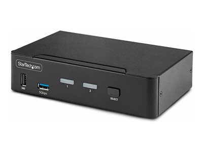 STARTECH 2-Port DisplayPort KVM Switch 8K 60Hz, STARTECH 2-Port DisplayPort KVM Switch 8K 60Hz - D8 D86A2-2-PORT-8K-KVM