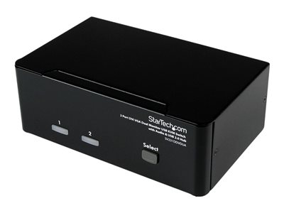 STARTECH 2 Port DVI VGA Dual Monitor KVM Switch, STARTECH 2 Port DVI VGA Dual Monitor KVM Switch - SV231DDVDUA