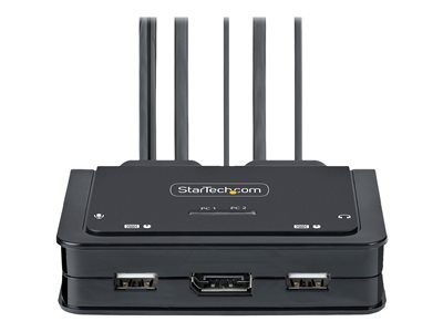 STARTECH 2-Port USB-C Cable KVM Switch 4K 60Hz, STARTECH 2-Port USB-C Cable KVM Switch 4K 60Hz - C2 C2-D46-UC2-CBL-KVM
