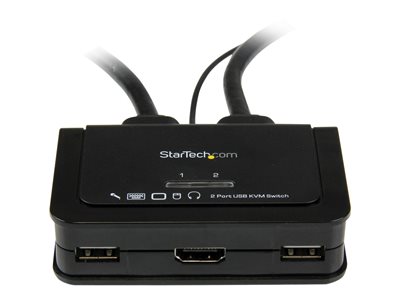 STARTECH 2 Port USB HDMI Cable KVM Switch, STARTECH 2 Port USB HDMI Cable KVM Switch - SV211HDUA