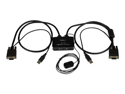 STARTECH 2 Port USB VGA Cable KVM Switch, STARTECH 2 Port USB VGA Cable KVM Switch - SV211USB