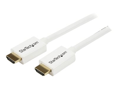 STARTECH 23 ft White CL3 In-wall HDMI Cable - M/M, STARTECH 23 ft White CL3 In-wall HDMI Cable - M/ HD3MM7MW
