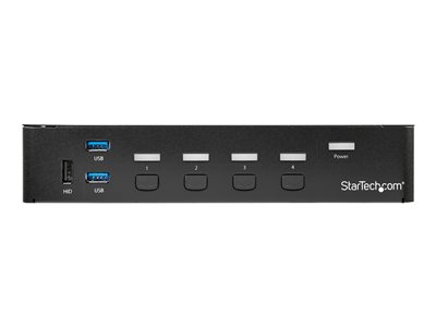 STARTECH 4-Port DisplayPort KVM - USB 3.0 - 4K, STARTECH 4-Port DisplayPort KVM - USB 3.0 - 4K - SV SV431DPU3A2