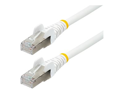STARTECH 5m LSZH CAT6a Ethernet Cable - White, STARTECH 5m LSZH CAT6a Ethernet Cable - White - NLWH NLWH-5M-CAT6A-PATCH