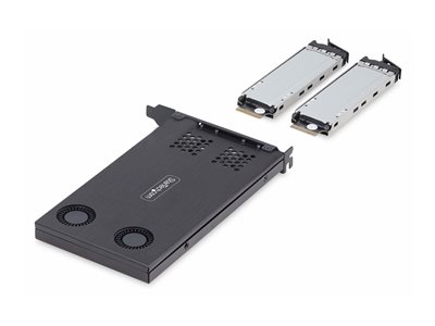 STARTECH Dual-Bay M.2 NVMe SSD to PCIe x8, STARTECH Dual-Bay M.2 NVMe SSD to PCIe x8 - 2M2-REMOVABL 2M2-REMOVABLE-PCIE