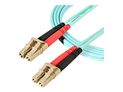 STARTECH Fiber Optic Cable 5m Aqua MM 50/125 OM4, STARTECH Fiber Optic Cable 5m Aqua MM 50/125 OM4 450FBLCLC5