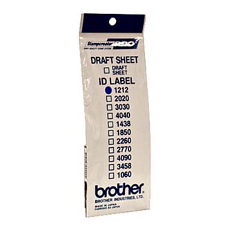 Štítky pre pečiatky Brother, ID1212, 12x12mm, 12ks, s priehľadnou krytkou