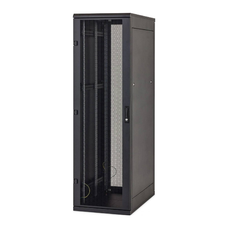 Stoj.rack 42U 600x800 černý, zadní kryt síto 80% RMA-42-A68-BAX-N1-OZA