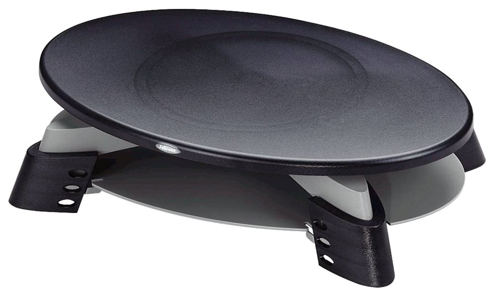 Stojan Fellowes OVAL pod monitor, možnost otočení podložky o 45°, černý felfergstandmonoval