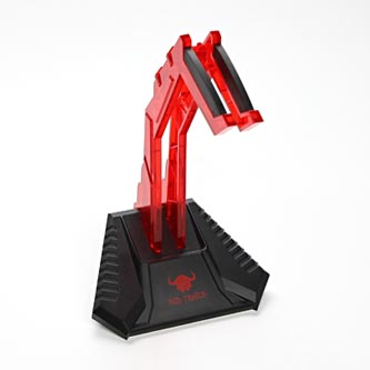 Stojan na slúchadlá červený, plast, Red Fighter STRDHXX01M