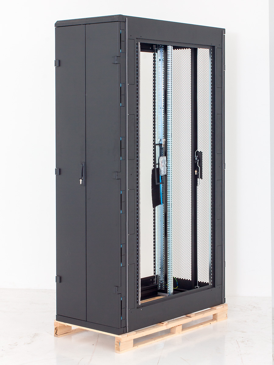 Stojan. rack 47U/800x1000 dv. síto 80%-6mm RMA-47-L81-CAX-A1