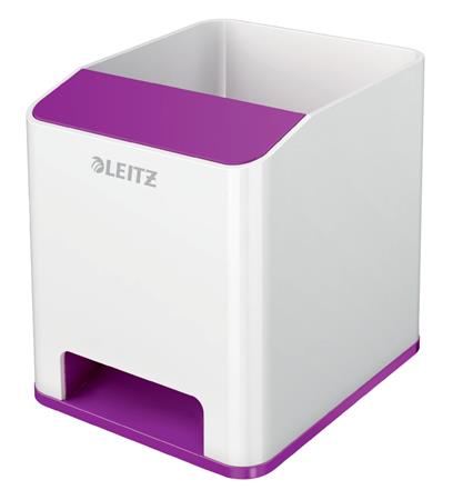 Stojánek na tužky Leitz WOW hudební, bílá/fialová 53631062
