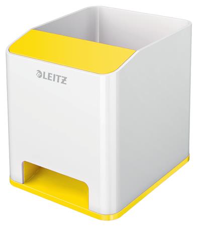 Stojánek na tužky Leitz WOW hudební, bílá/žlutá 53631016