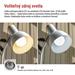 Stolná lampa POPPY, biela 8592920149997