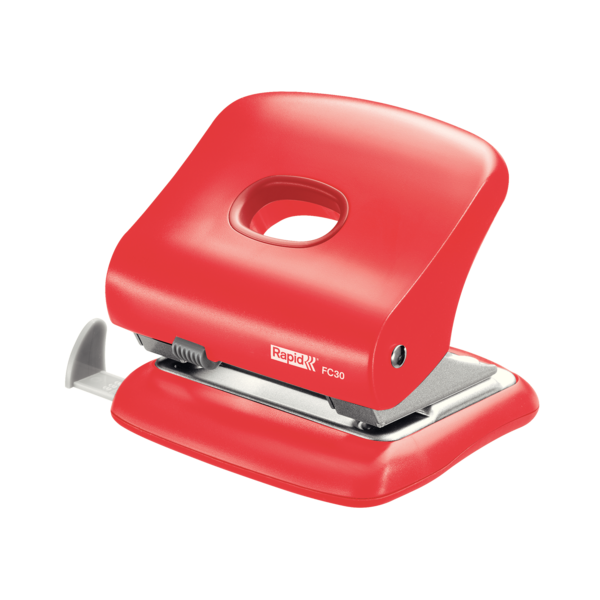 Stolní děrovačka Rapid FC30, 30 listů, světle červená 5000360
