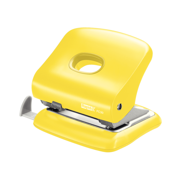 Stolní děrovačka Rapid FC30, 30 listů, žlutá 5000362
